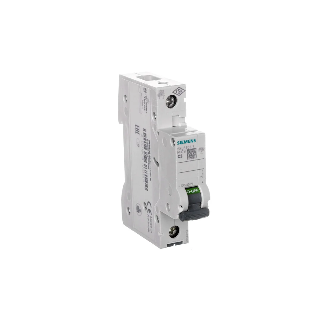 Wyłącznik nadprądowy 1P C 3A 6kA AC SENTRON 5SL6103-7