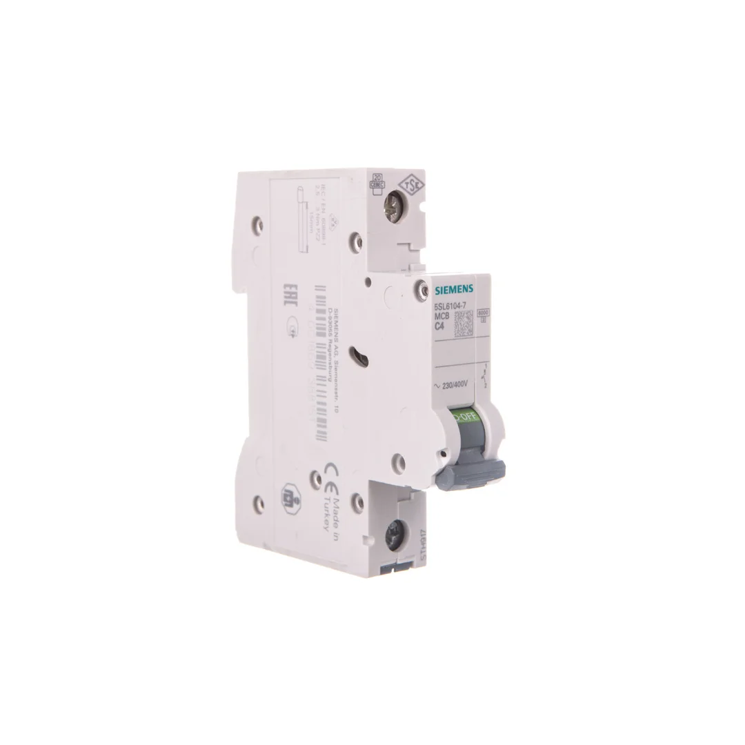 Wyłącznik nadprądowy 1P C 4A 6kA AC SENTRON 5SL6104-7