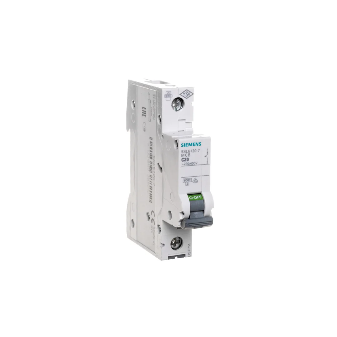 Wyłącznik nadprądowy 1P C 20A 6kA AC SENTRON 5SL6120-7