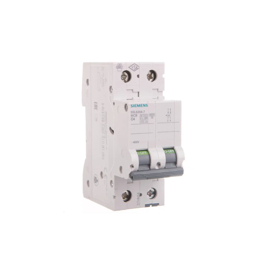 Wyłącznik nadprądowy 2P C 4A 6kA AC SENTRON 5SL6204-7