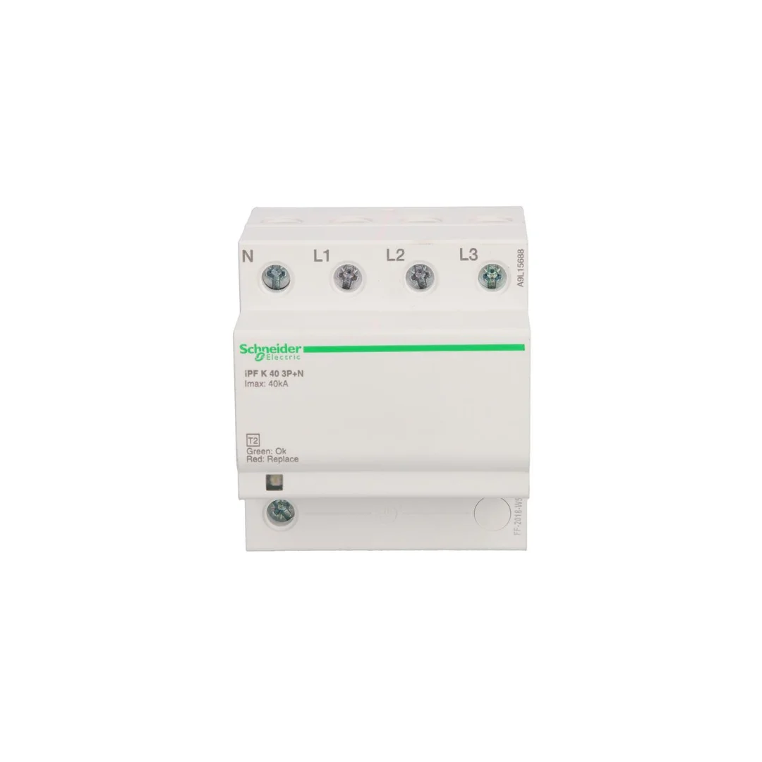 Ogranicznik przepięć iPF40 - 3 bieguny+N - 340 V A9L15688