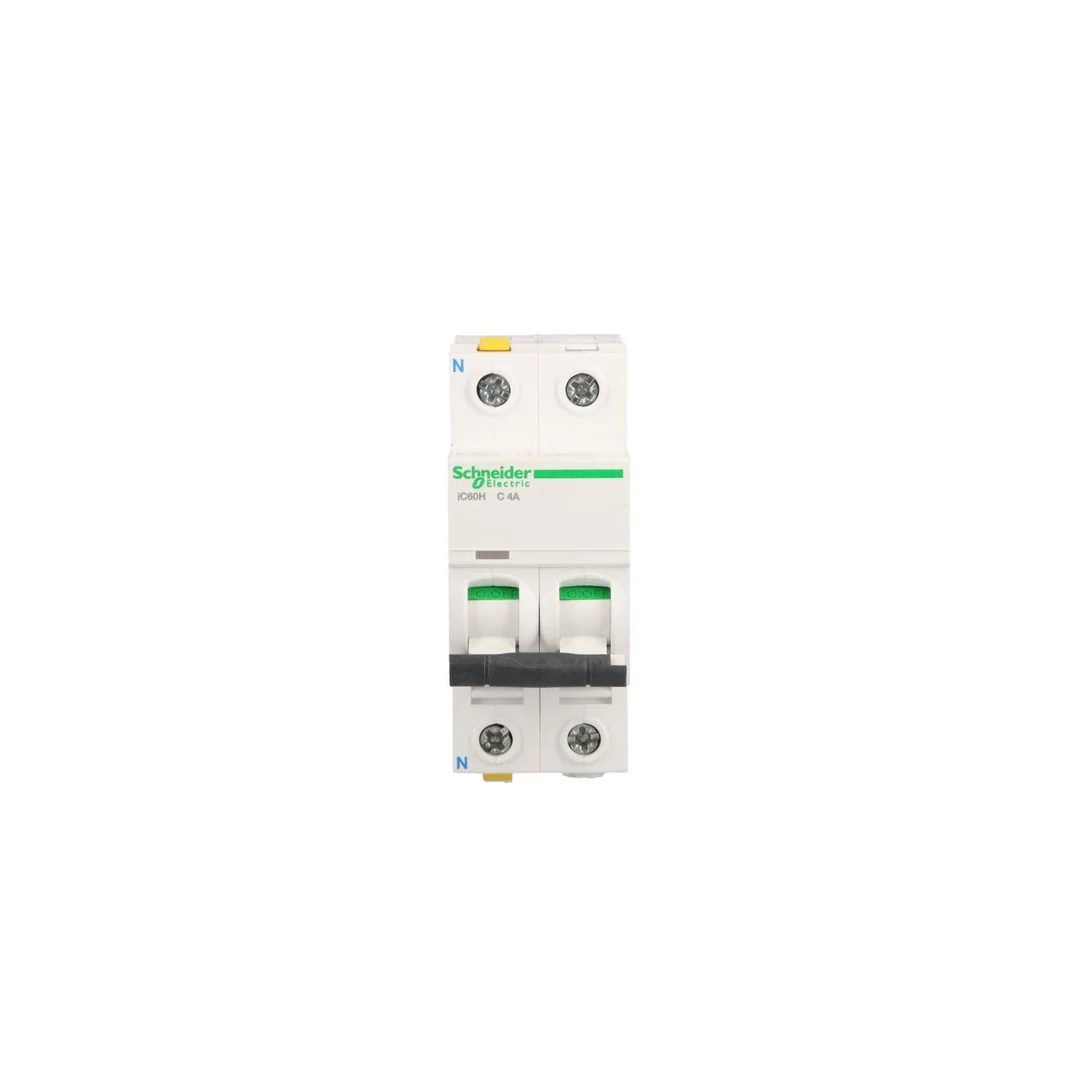 Wyłącznik nadprądowy 1P+N C 4A 10kA AC iC60H-C4-1N Acti9 A9F07604