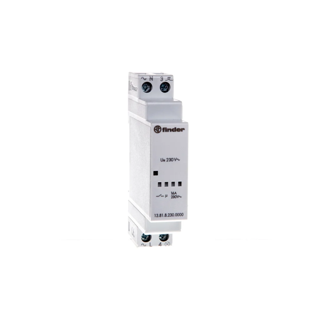 Elektroniczny przekaźnik impulsowy bistabilny 1Z 16A 230V AC 17,5mm 350-100W 13.81.8.230.0000