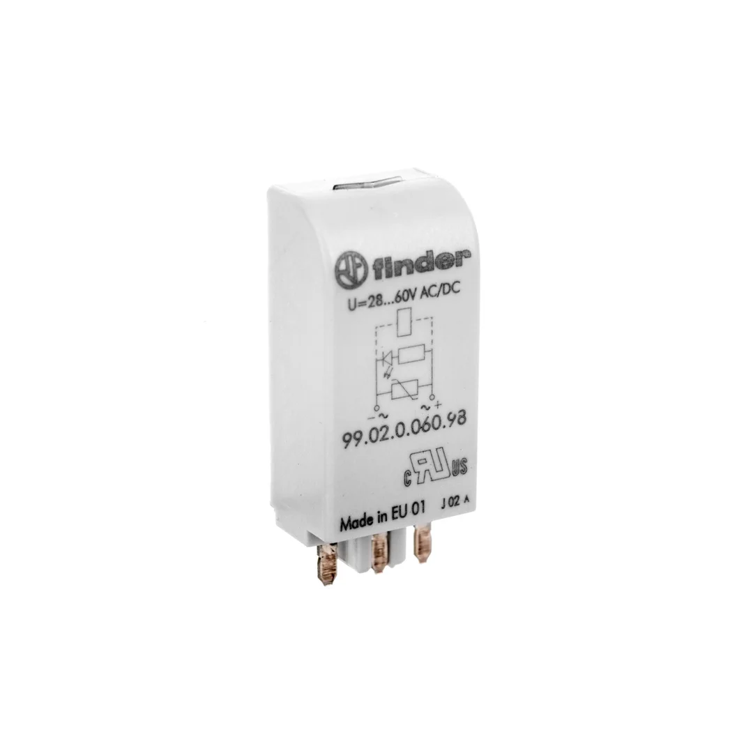 Moduł EMC, LED zielony+warystor 28-60V AC/DC 99.02.0.060.98
