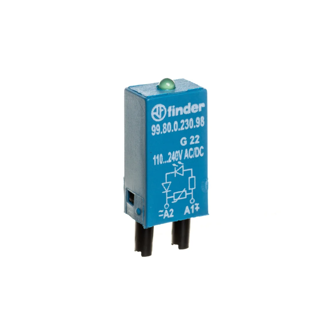 Moduł sygnalizacyjny LED zielony + warystor 110-240V AC/DC 99.80.0.230.98