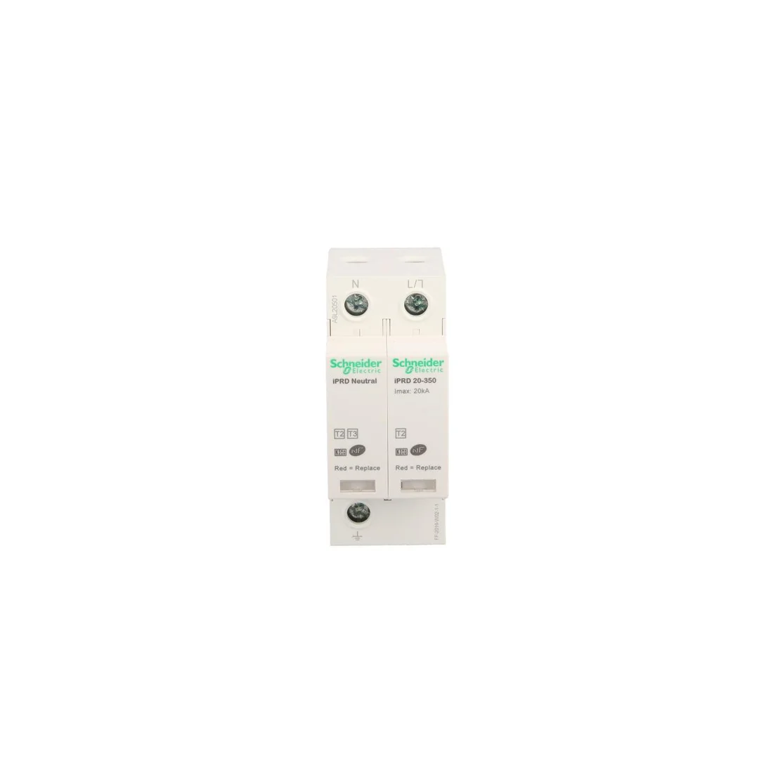 Ogranicznik przepięć Typ T2 1P+N 20kA 1,1kV 350V iPRD-20r-20kA-350V-1PN A9L20501