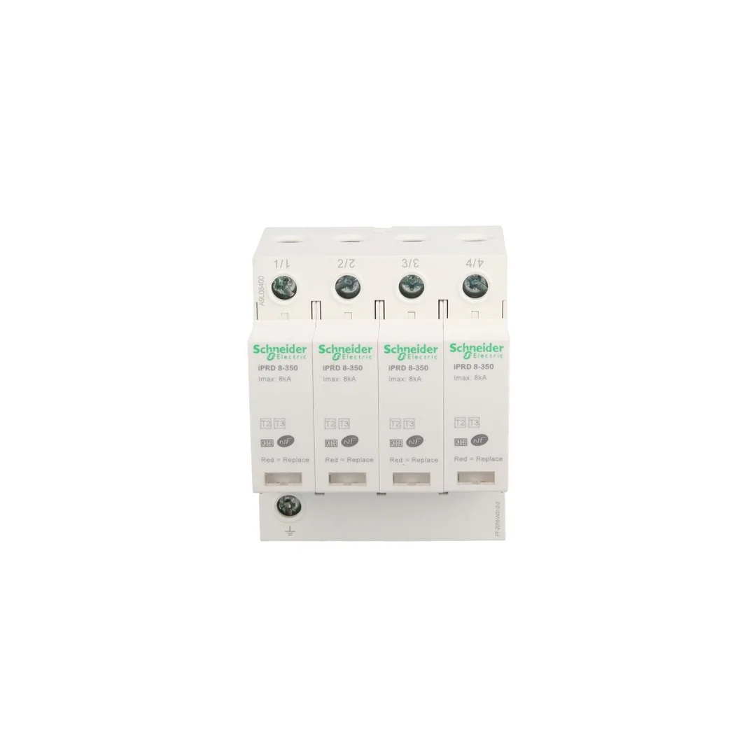 Ogranicznik przepięć Typ T2 4P 8kA 1,1kV 350V iPRD-8-8kA-350V-4P A9L08400