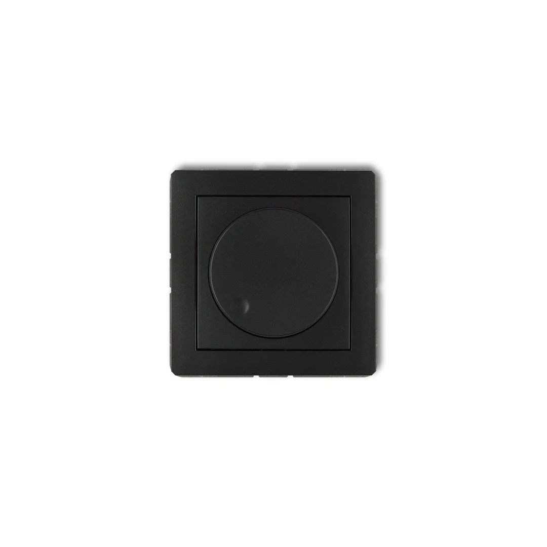 DECO Ściemniacz elektroniczny przyciskowo-obrotowy do lamp LED czarny mat 12DRO-2