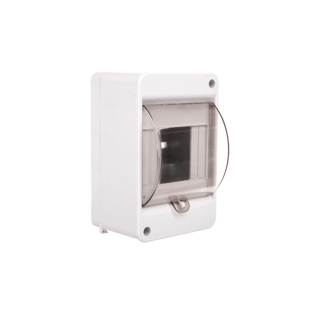 Rozdzielnica modułowa 1x4 natynkowa IP20 z klapką dymną i zaciskami S-4+SZYBKA+N+PE 8005823 INC-00656