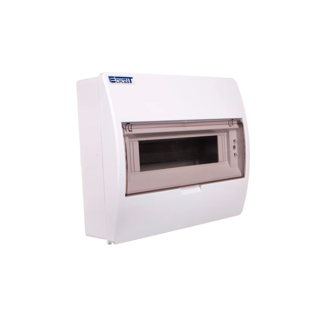 Rozdzielnica modułowa 1x12 natynkowa IP40 z klapką dymną S-12+SZYBKA+N+PE 800600 INC-02799