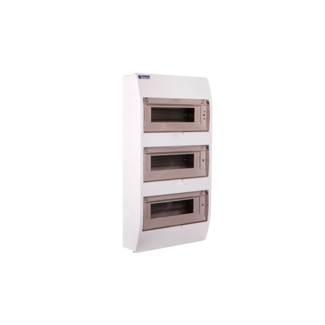 Rozdzielnica modułowa 3x12 natynkowa IP40 z klapką dymną i zaciskami S-36+SZYBKA+N+PE 800602 INC-02811