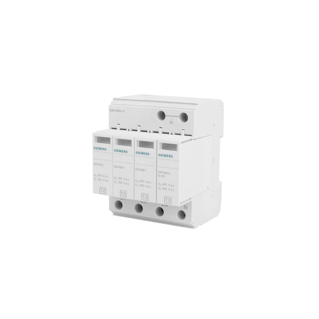 Ogranicznik przepięć Typ T2 3P+N Uc 350V 20kA TN-S SENTRON 5SD7464-0