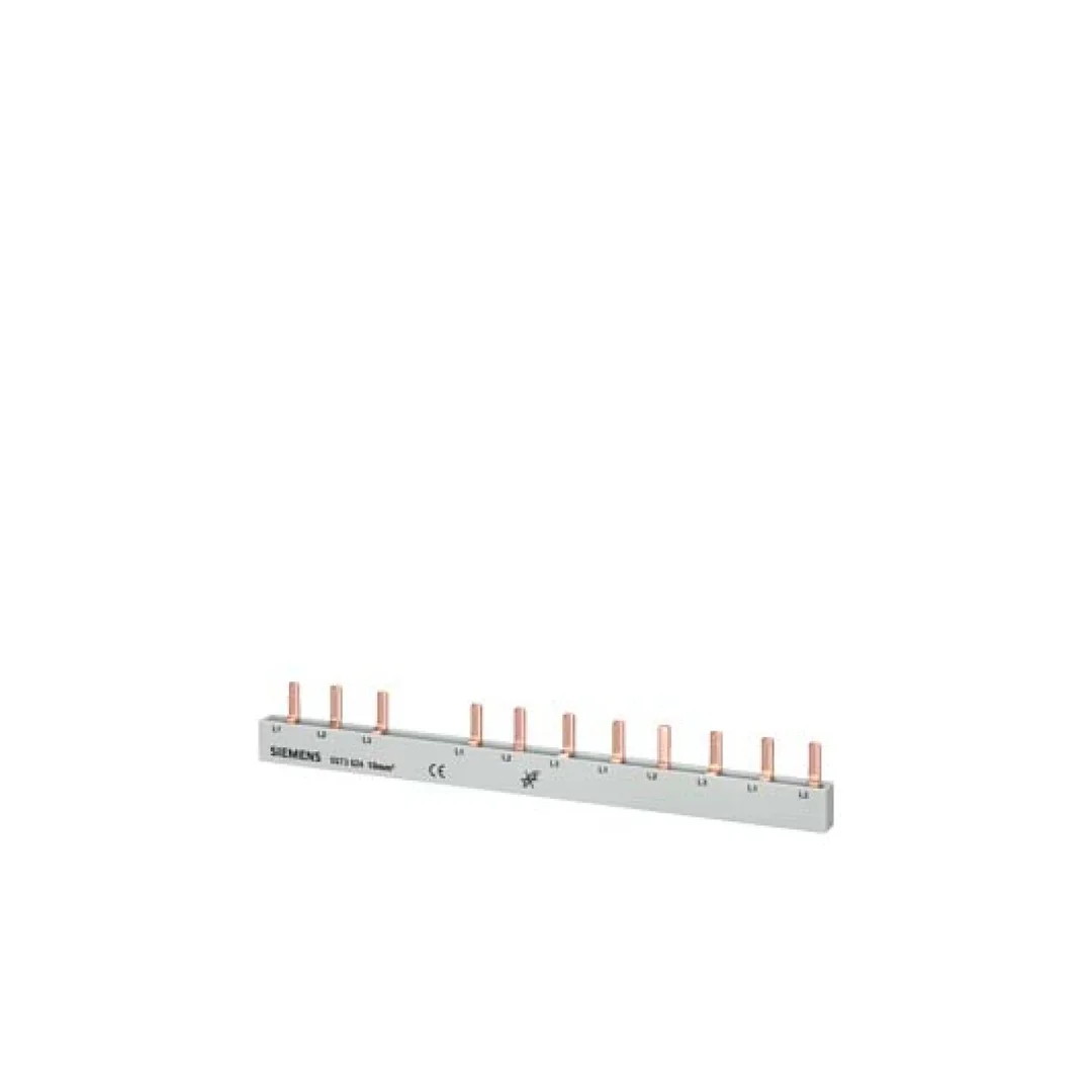 Szyna łączeniowa 3P 10mm2 sztyftowa 11 modułowa (dla RCCB 3+N z prawej strony) pełna izolacja 5ST3624