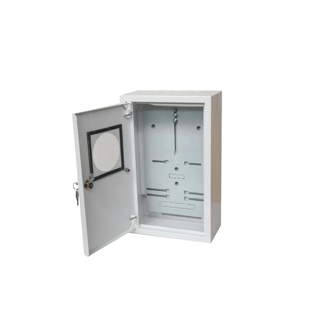 Rozdzielnica natynkowa licznikowa 1x3F na licznik elektroniczny zamek okienko RAL 9003 A-RZ19E