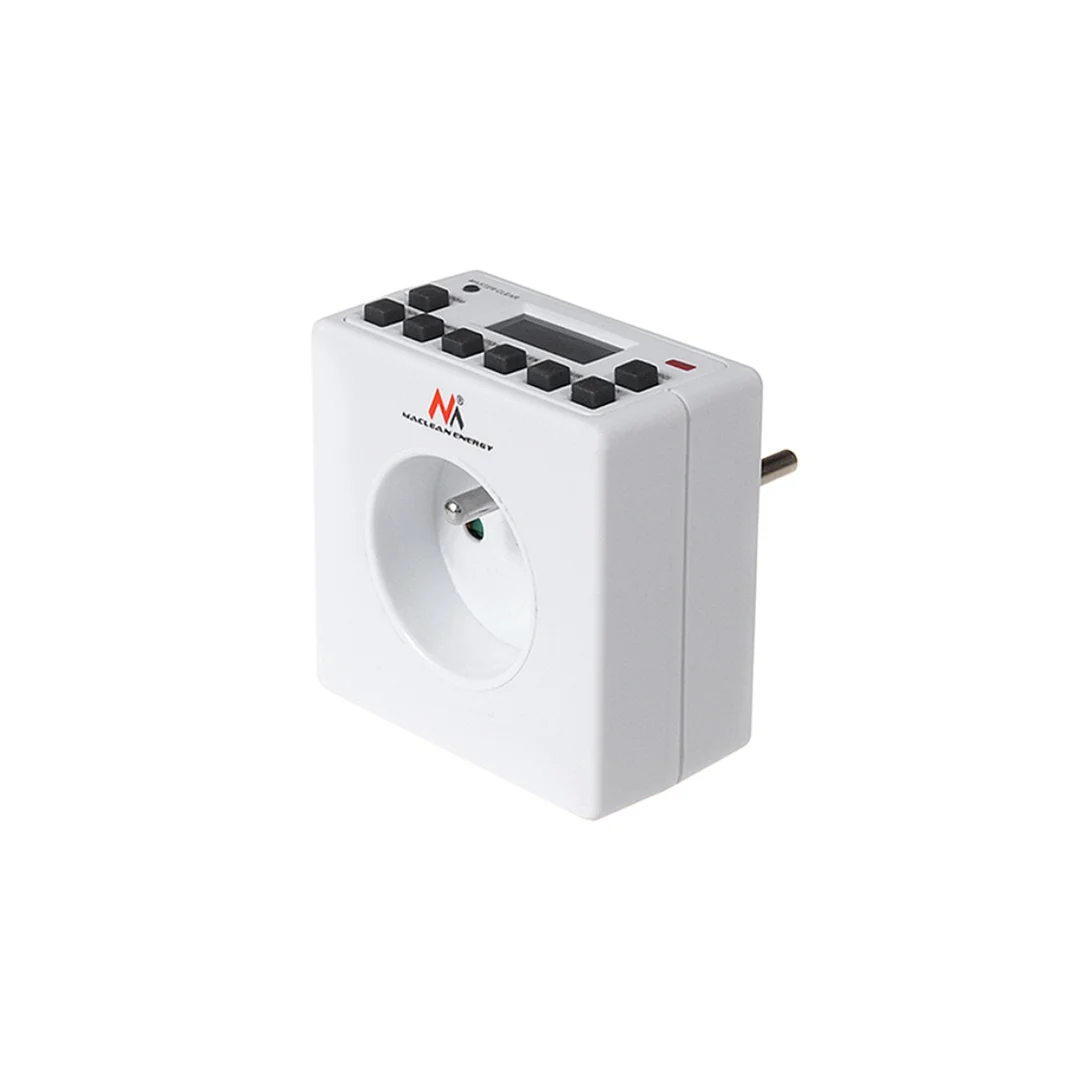 Timer cyfrowy Maclean Energy MCE30 10 programów CD funkcja Random 3600W - Czasomierz - programator cyfrowy max 156 programów MCE
