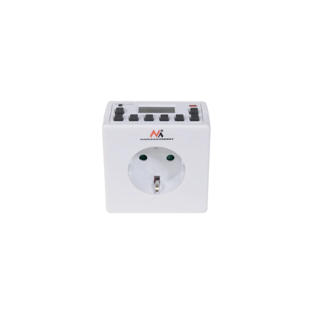 Timer cyfrowy Maclean Energy MCE30G 10 programów CD funkcja Random 3600W - Czasomierz - programator cyfrowy max 156 programów MC