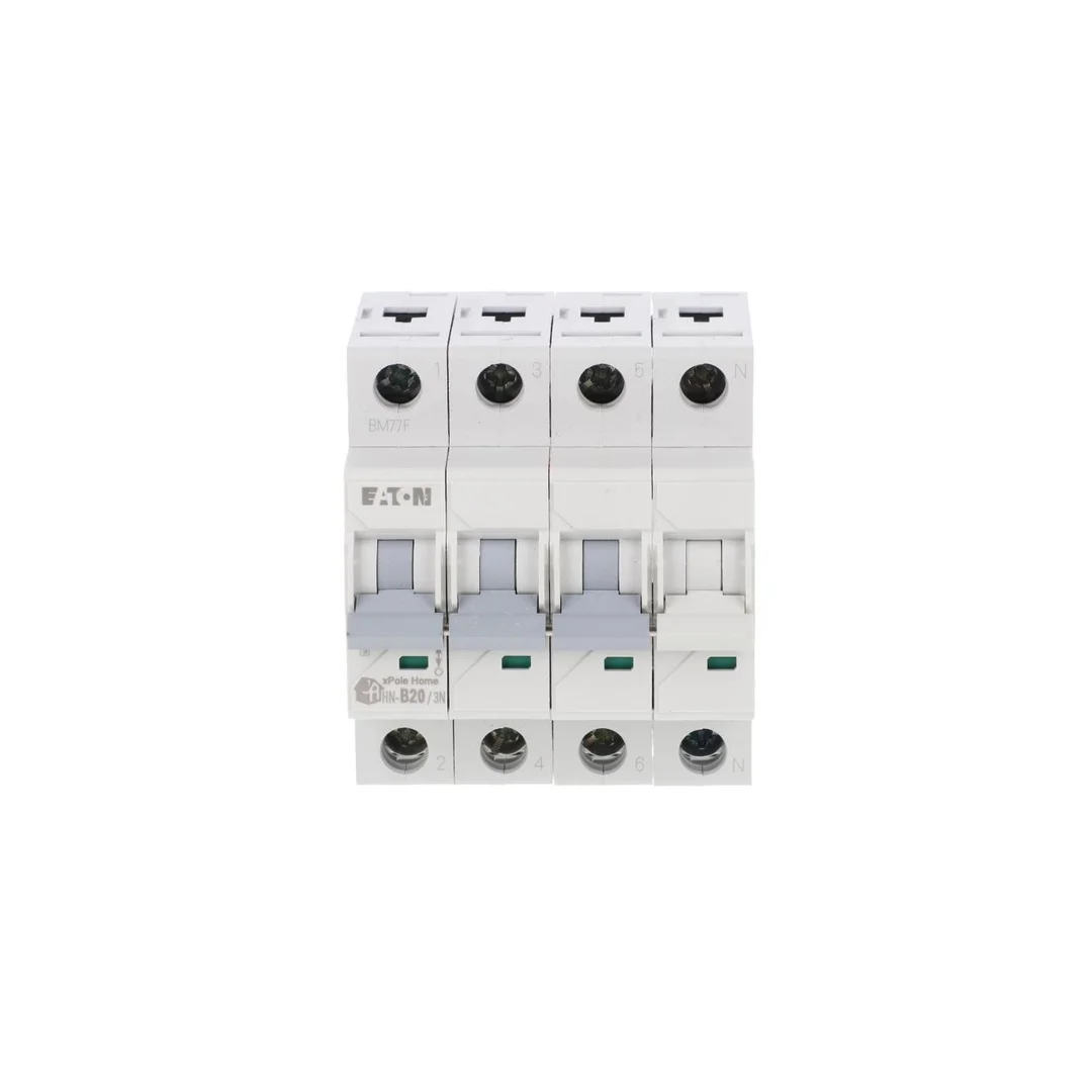 Wyłącznik nadprądowy 3P+N B 20A 6kA AC xPole Home HN-B20/3N 194902