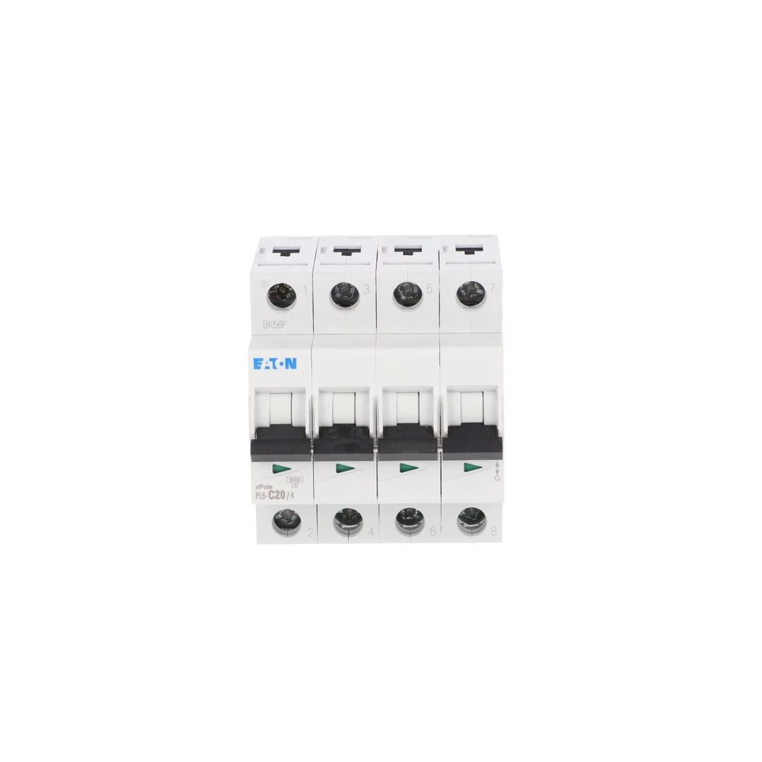 Wyłącznik nadprądowy 4P C 20A 6kA AC PL6-C20/4 166522