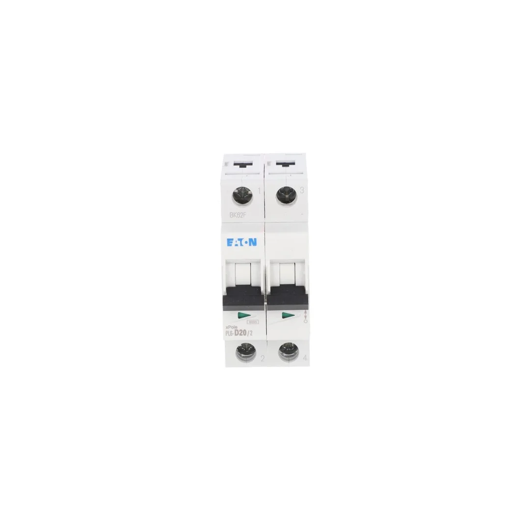 Wyłącznik nadprądowy 2P D 20A 6kA AC PL6-D20/2 286580