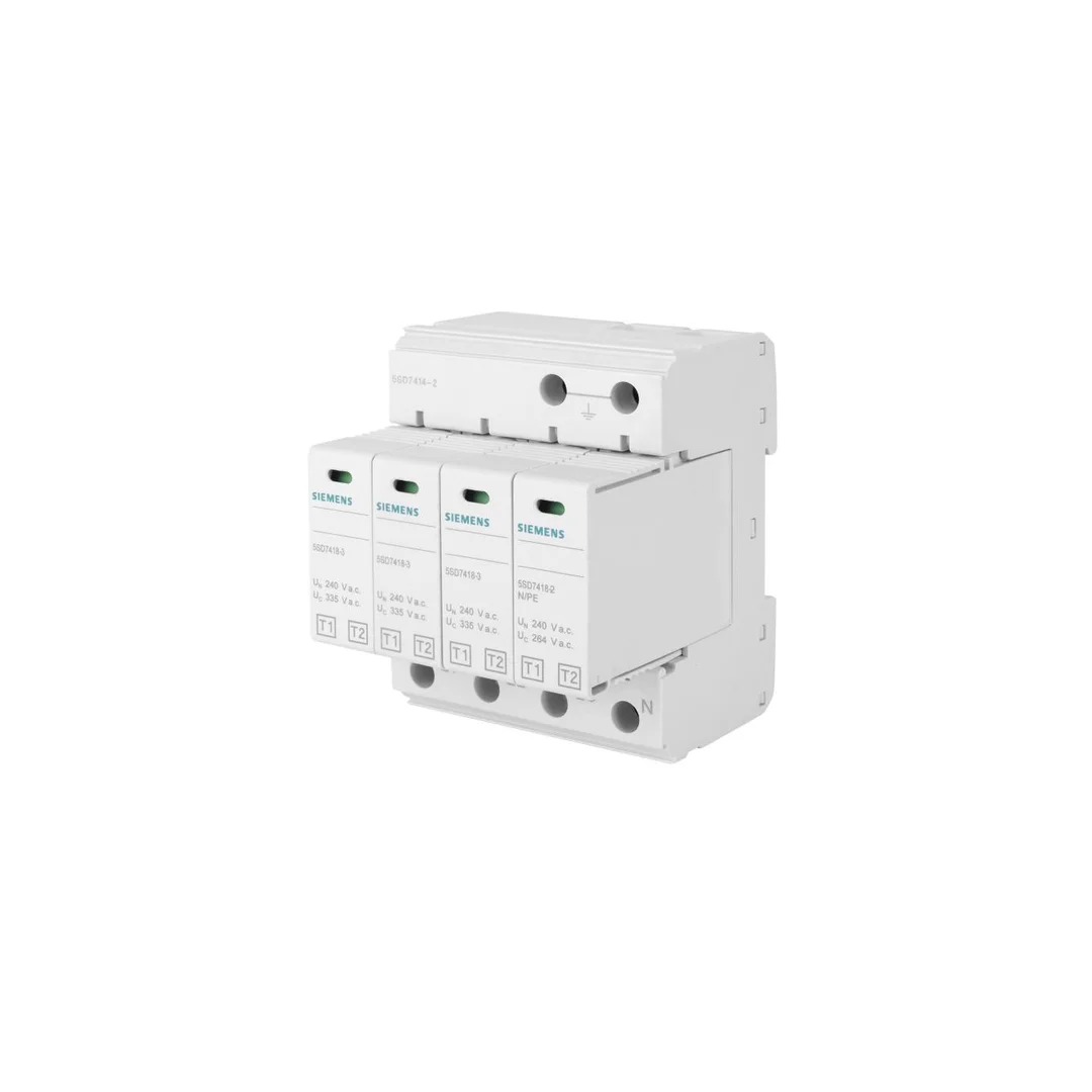 Ogranicznik przepięć Typ T1+T2 3P+N Uc 335V 12,5kA TN-S SENTRON 5SD7414-2