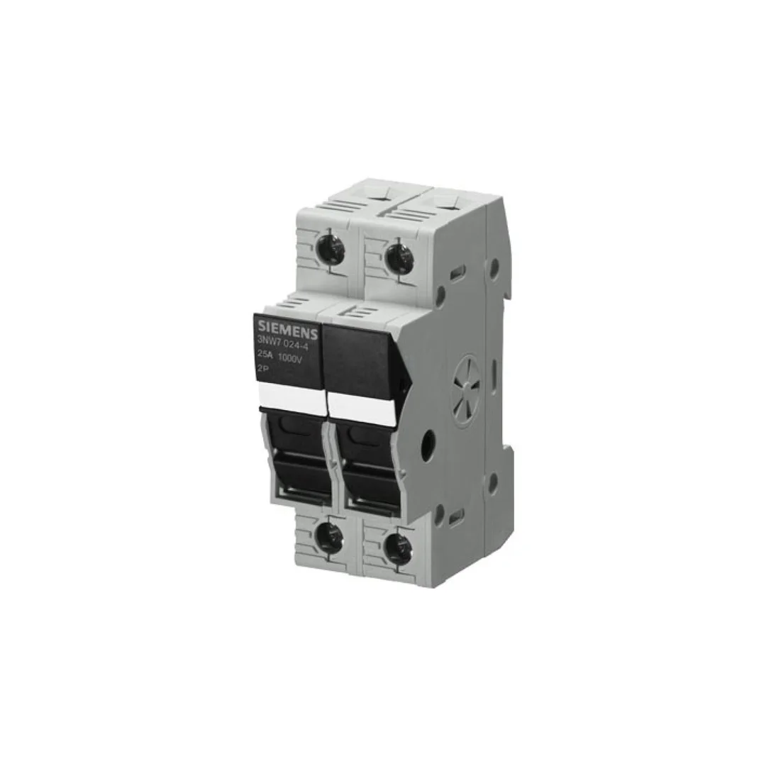 Podstawa bezpiecznikowa do wkł. cylindrycznych 10x38mm 25A 1000V 2P PV 3NW7023-4