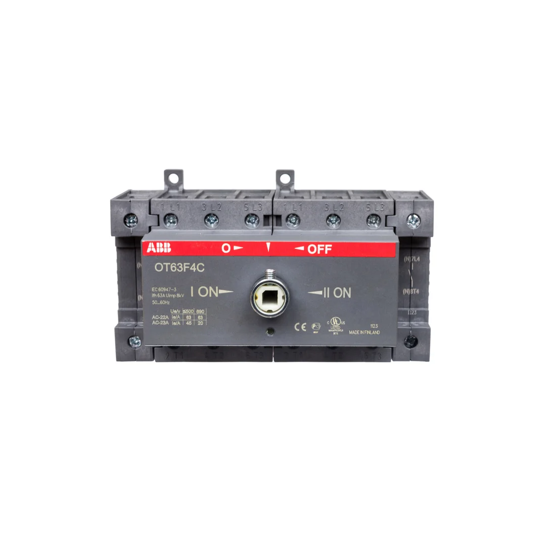 Przełącznik zasilania I-0-II 63A 4P OT63F4C 1SCA105369R1001