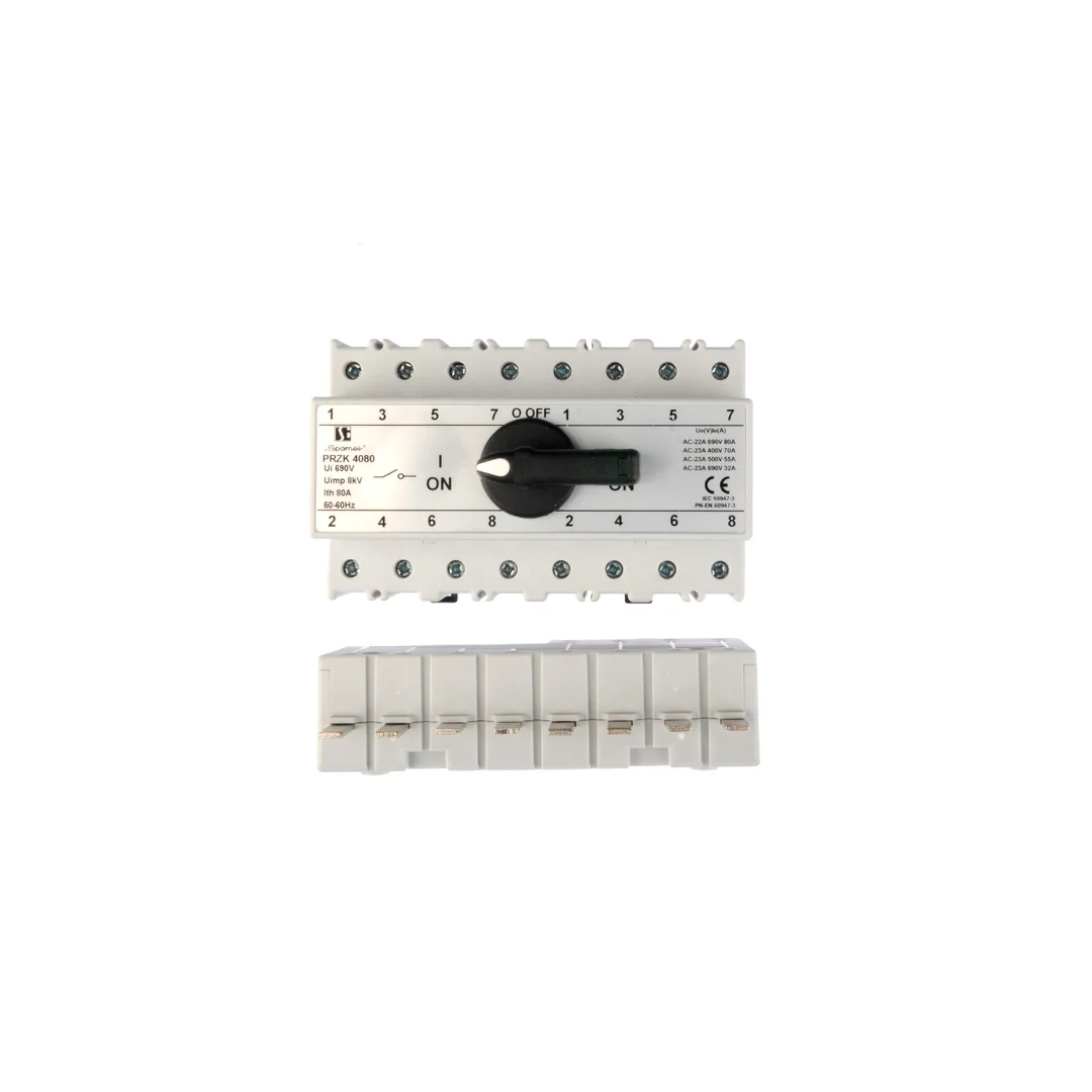 Przełącznik sieć-agregat 80A 4P PRZK-4080W02