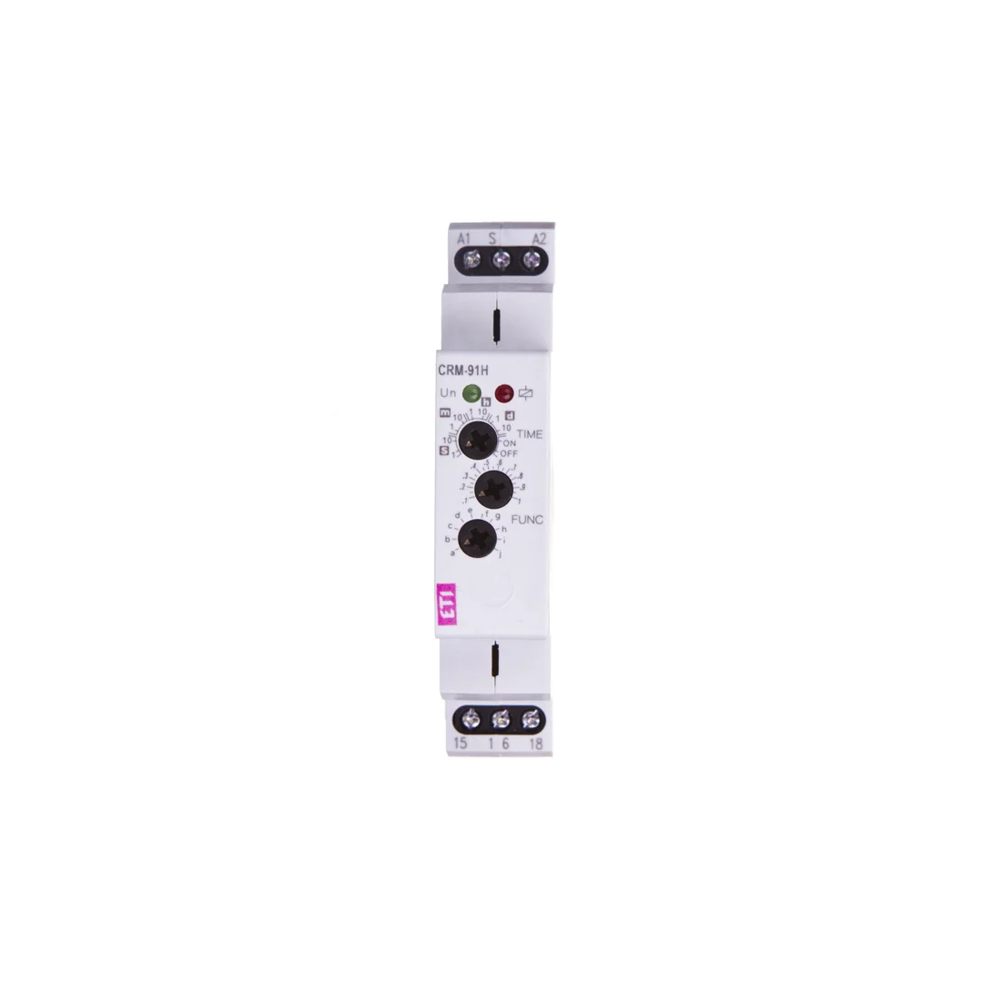 Przekaźnik czasowy 1P 16A 0,1sek-100dni 12-240V AC/DC wielofunkcyjny CRM-91H