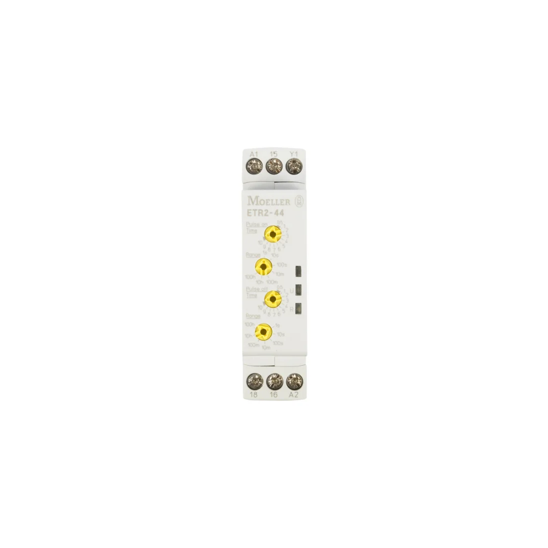 Przekaźnik czasowy 1P 3A 0,05sek-100h 24-240V AC/DC migotanie, 2 czasy ,(ZAŁ-/WYŁ-czas zmienny) ETR2-44 262730