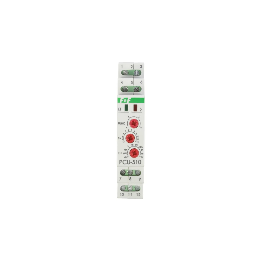 Przekaźnik czasowy 2P 8A 0,1sek-576h 230V AC, 24V AC/DC wielofunkcyjny PCU-510DUO