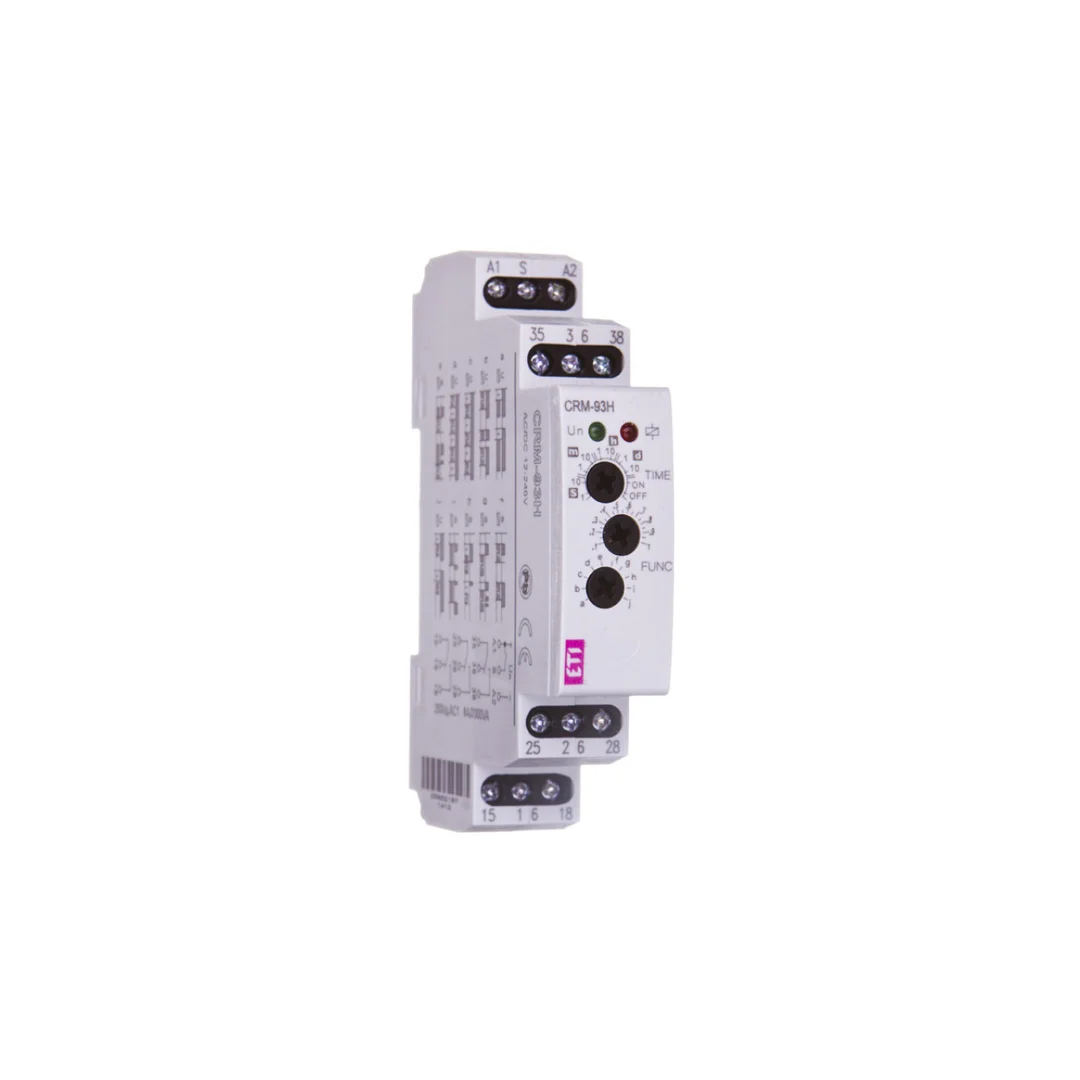Przekaźnik czasowy 3P 8A 0,1sek-10dni 12-240V AC/DC wielofunkcyjny CRM-93H