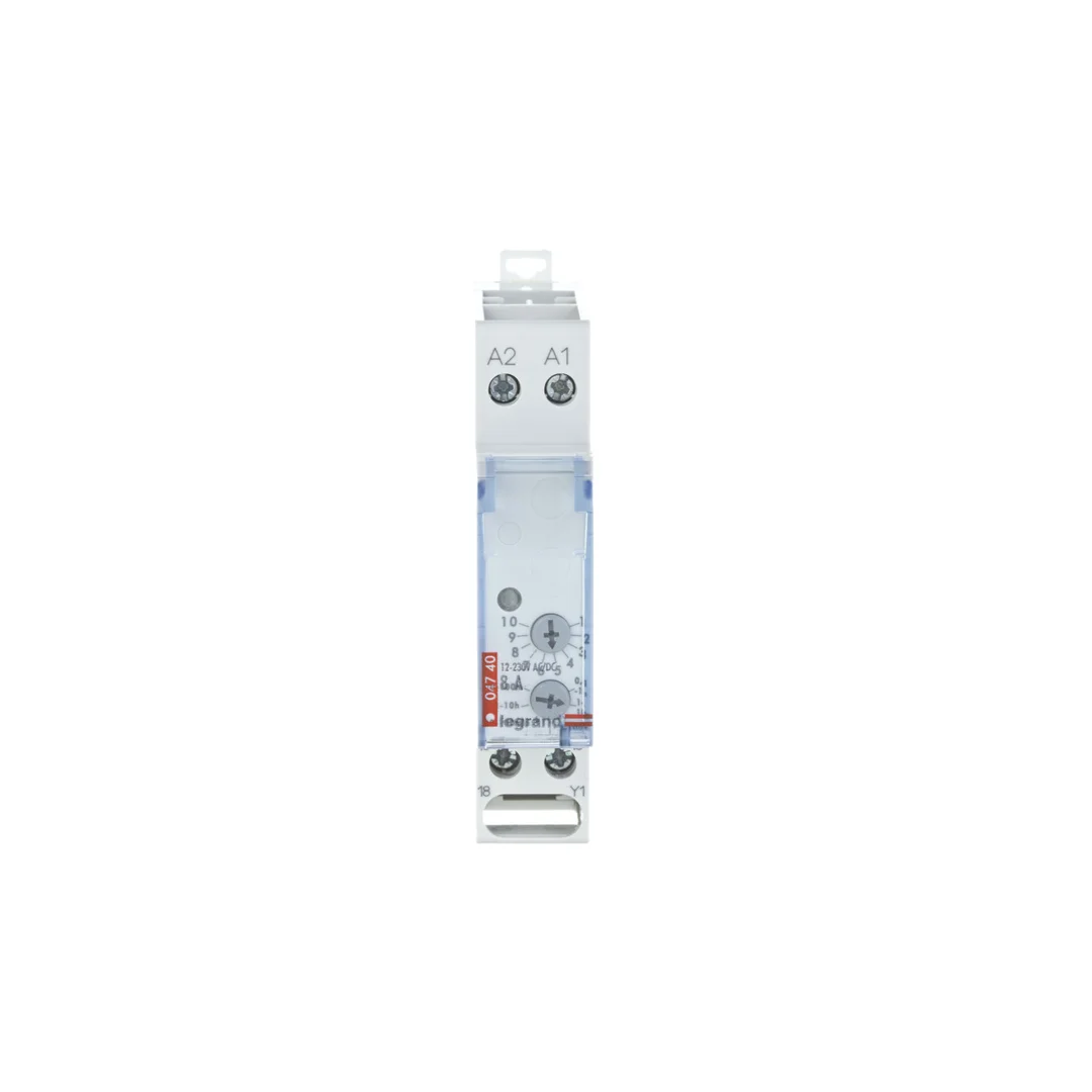 Przekaźnik czasowy 1P 8A 0,1sek-100h 12-230V AC/DC opóźnione załączenie RC302 004740