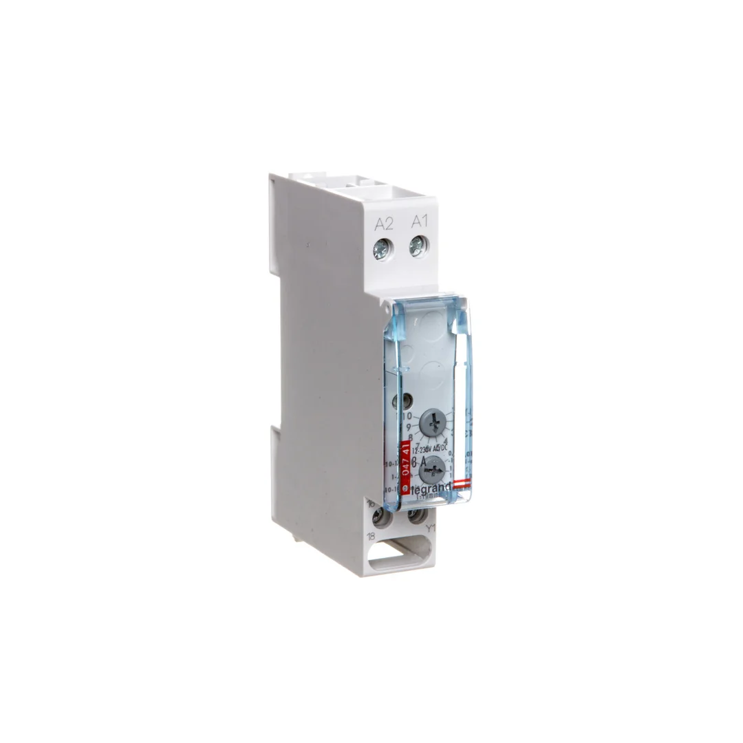 Przekaźnik czasowy 1P 8A 0,1sek-100h 12-230V AC/DC opóźnione wyłączenie RC312 004741