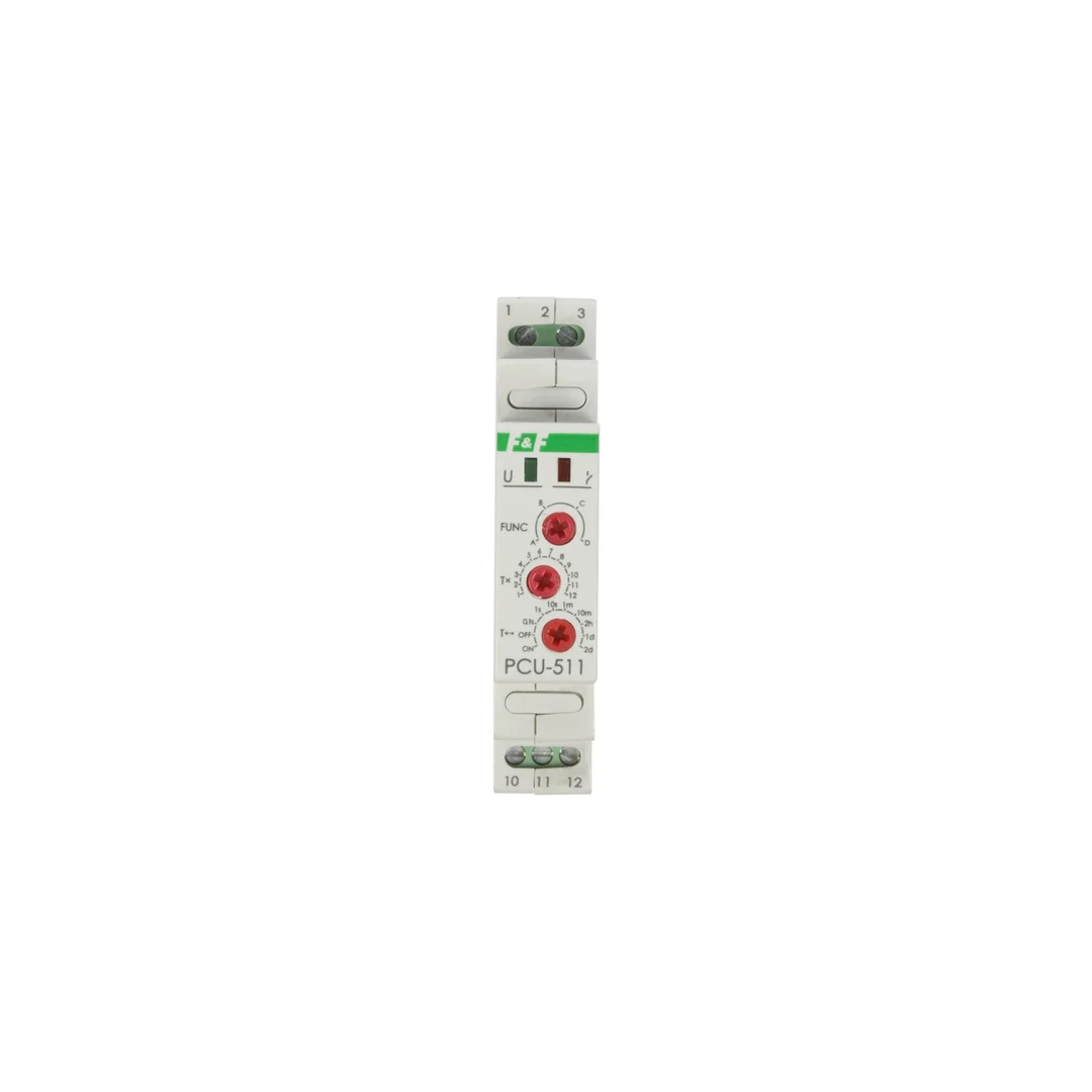 Przekaźnik czasowy 1P 8A 0,1sek-576h 230V AC wielofunkcyjny PCU-511