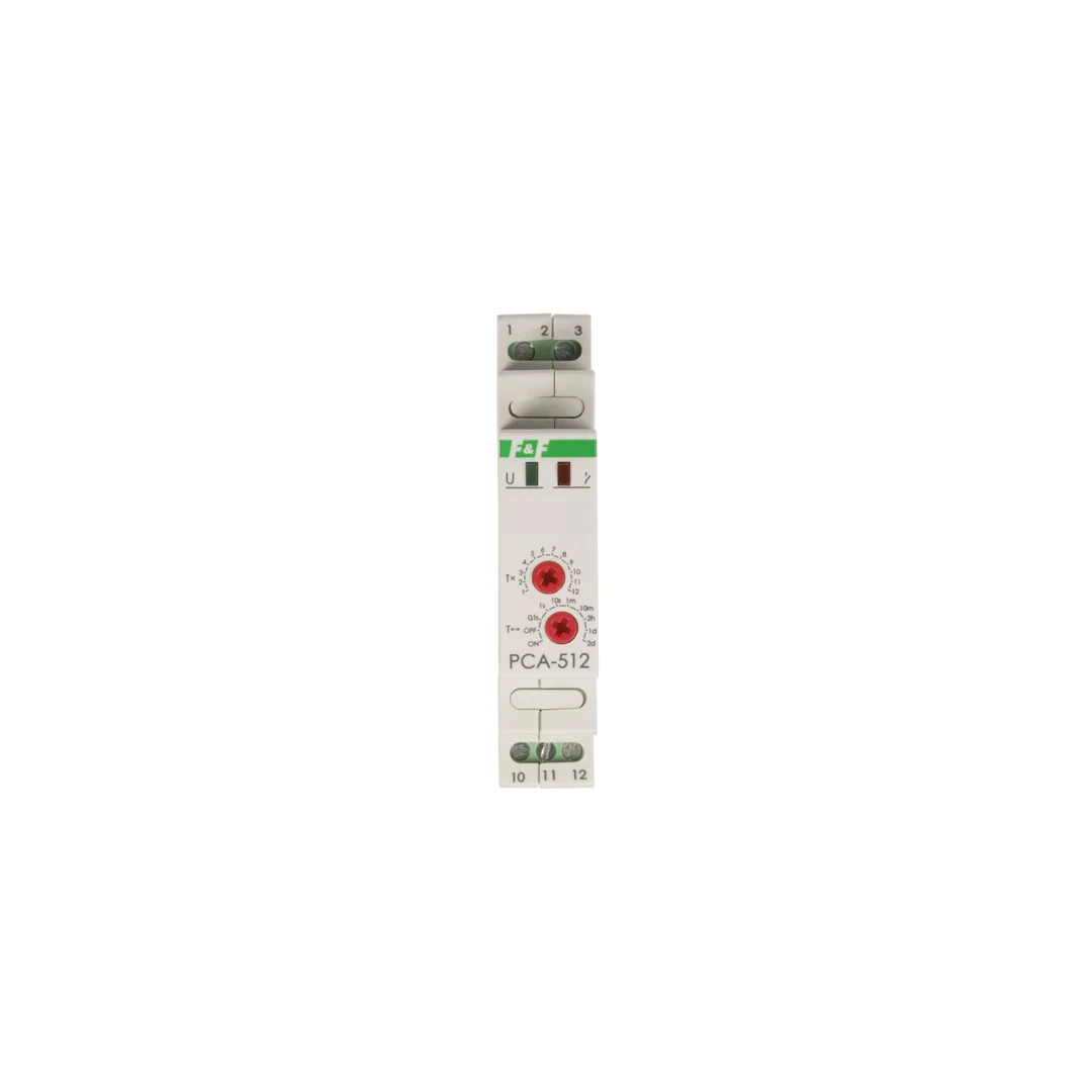 Przekaźnik czasowy 1P 10A 0,1sek-576h 230V AC opóźnione wyłaczenie PCA-512