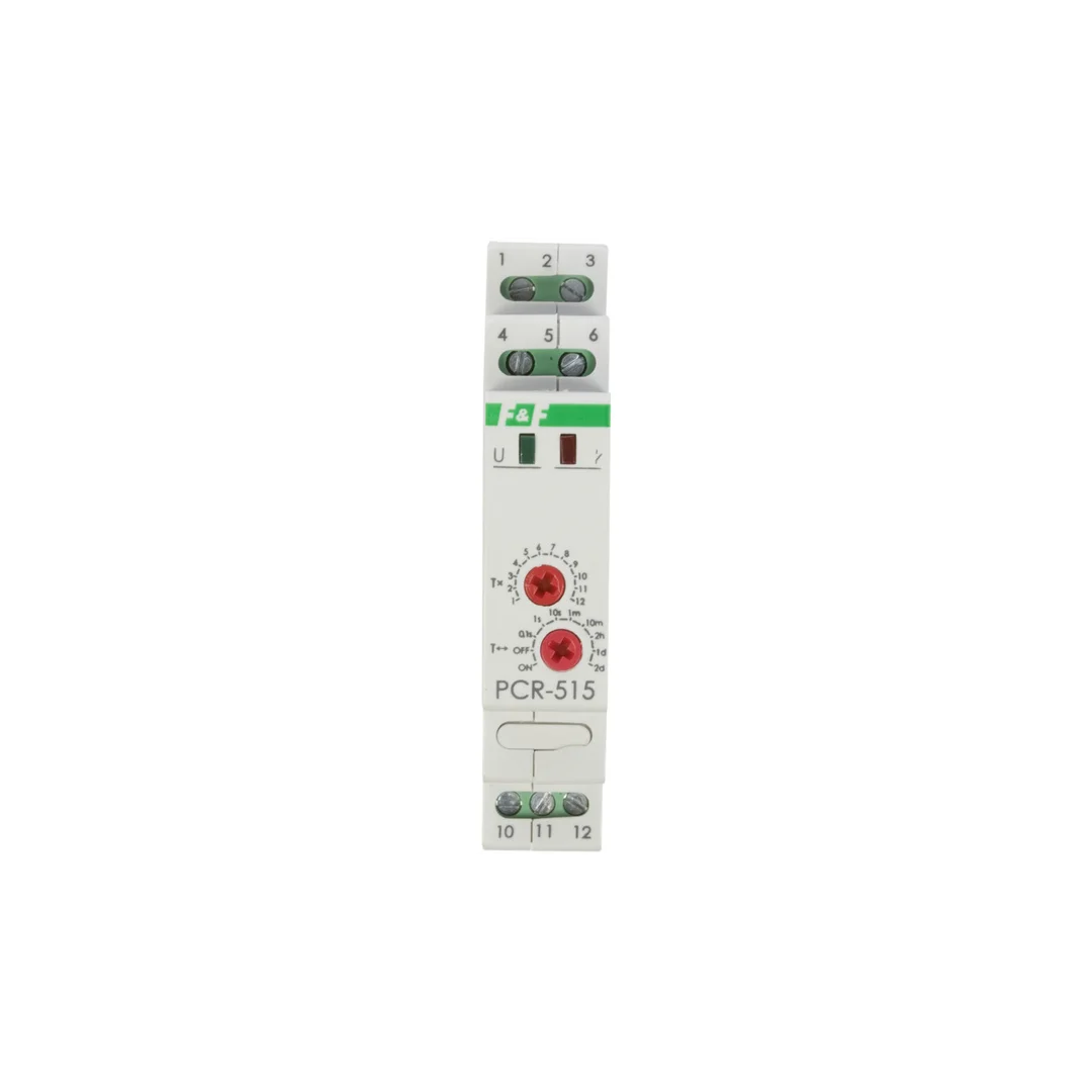 Przekaźnik czasowy 1P 10A 0,1sek-576h 230V AC, 24V AC/DC opóźnione załączenie PCR-515DUO