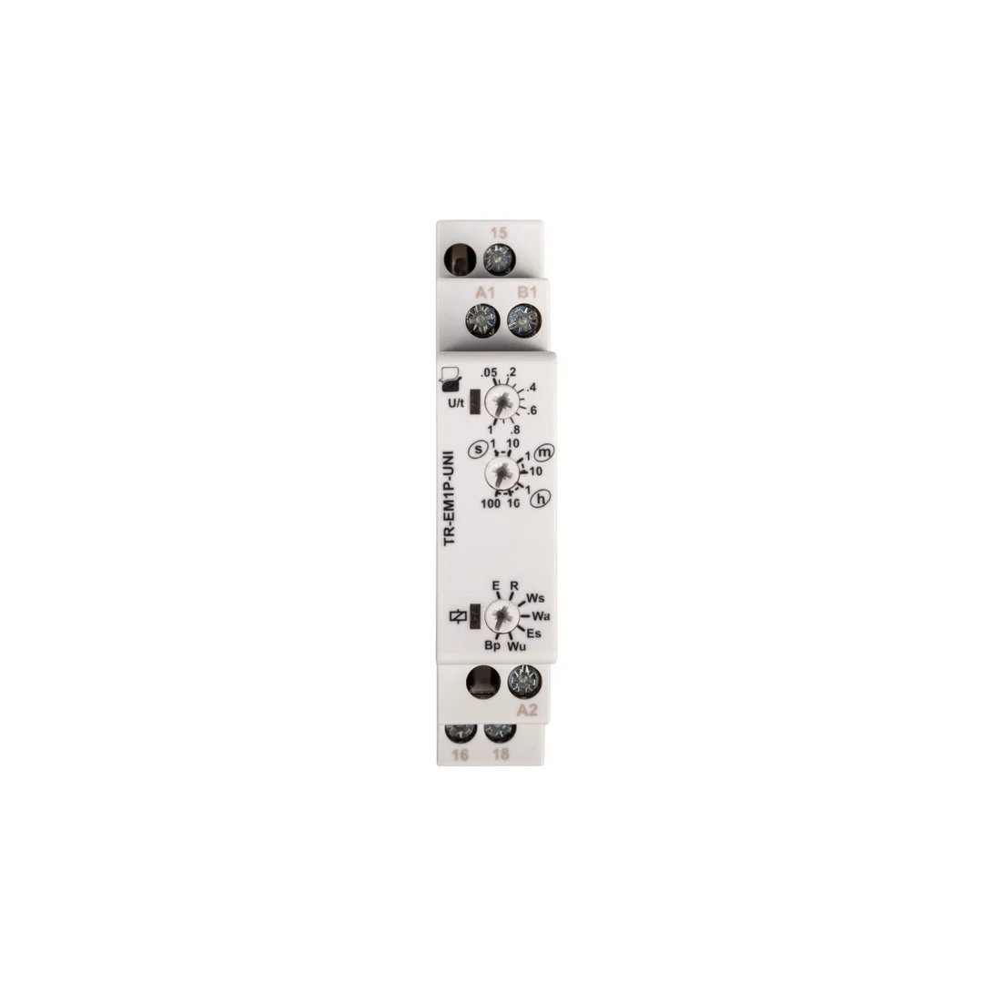 Przekaźnik czasowy 1P 8A 1sek-100h 12-240V AC/DC wielofunkcyjny TR-EM1P-UNI 2612870