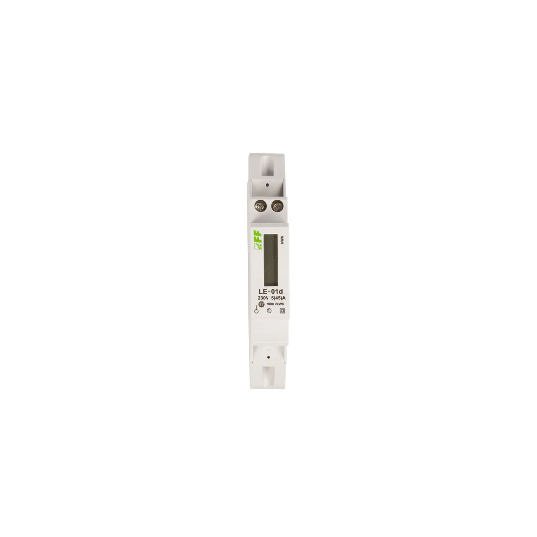Licznik energii elektrycznej zgodność z MID 1-fazowy 5/45A 230V z wyświetlaczem LCD LE-01D
