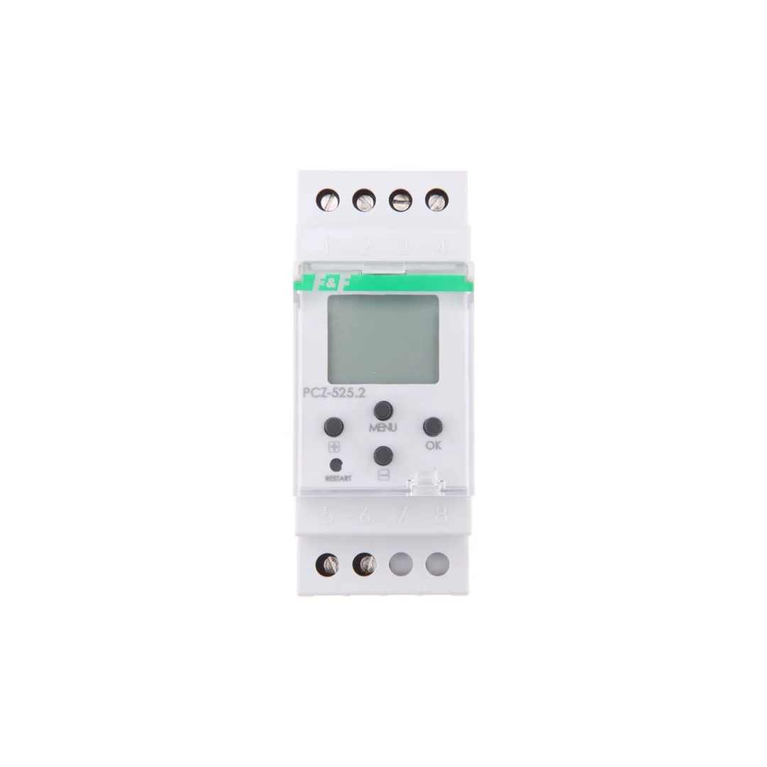 Zegar astronomiczny jednokanałowy 16A 1P 24-264 V AC/DC PCZ-525.2