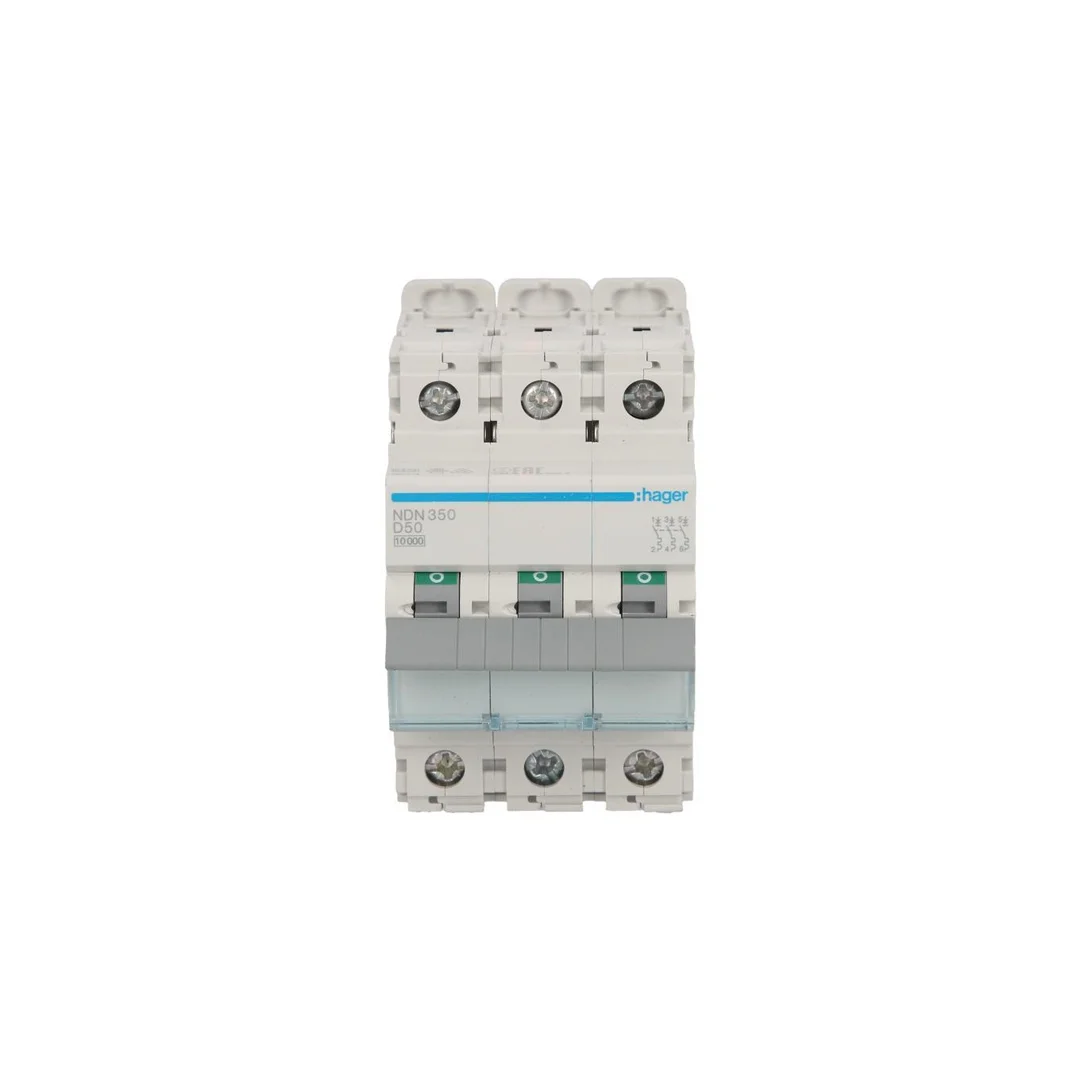Wyłącznik nadprądowy 3P D 50A 10kA AC NDN350