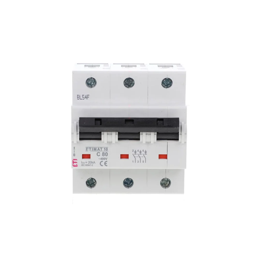 Wyłącznik nadprądowy 3P C 80A 10kA AC ETIMAT10 02135731