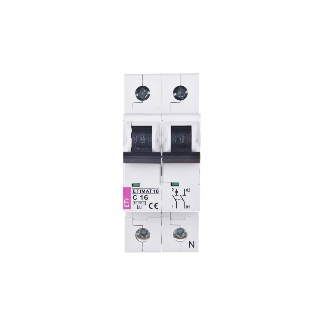 Wyłącznik nadprądowy 1P+N C 16A 10kA AC ETIMAT10 002132716