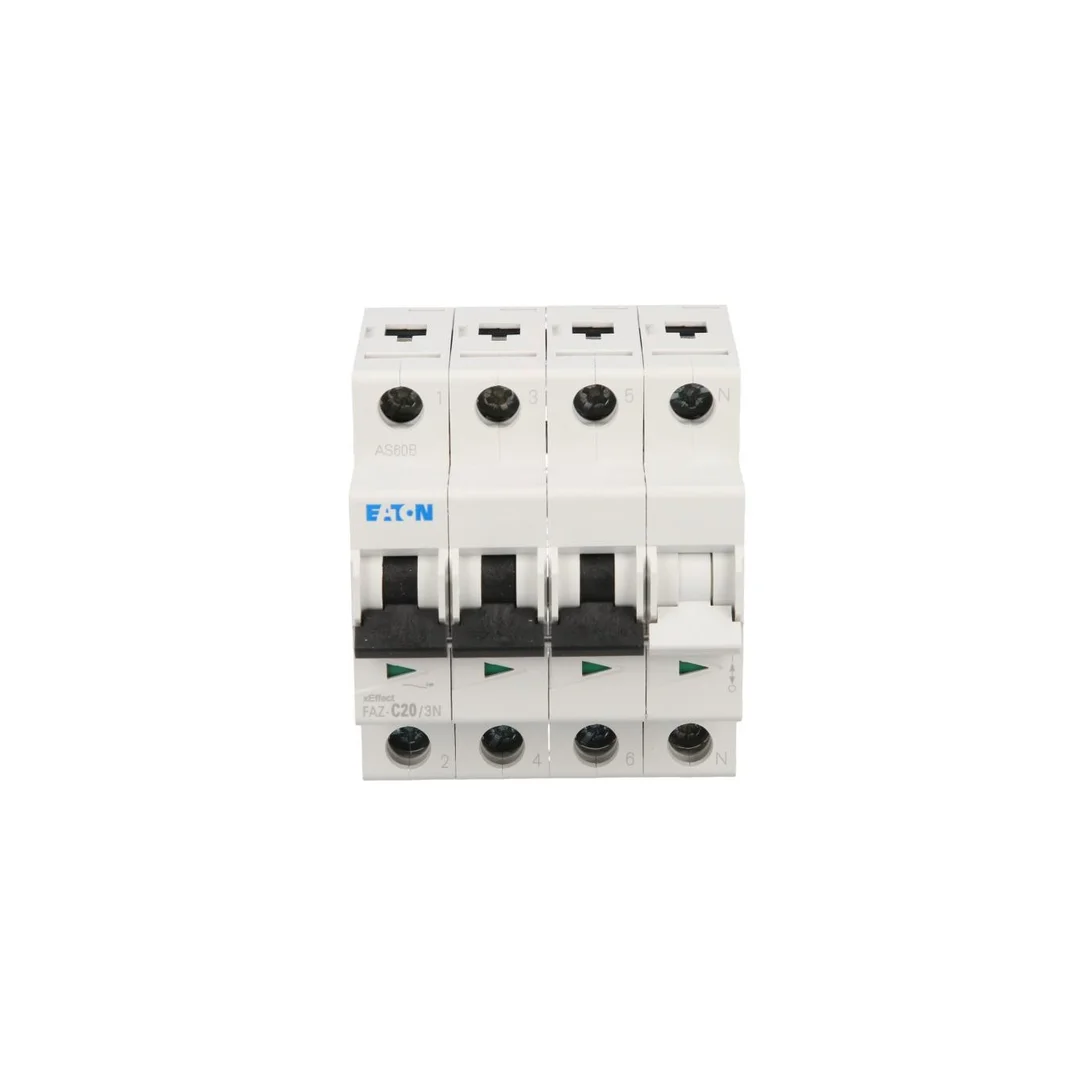 Wyłącznik nadprądowy 3+N C 20A 15kA AC FAZ C20/3N 278976