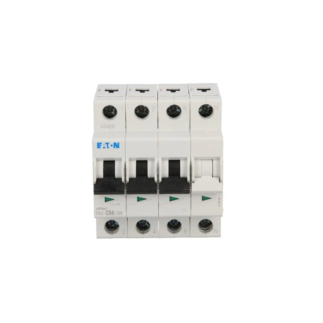 Wyłącznik nadprądowy 3P+N C 50A 15kA AC FAZ C50/3N 278980