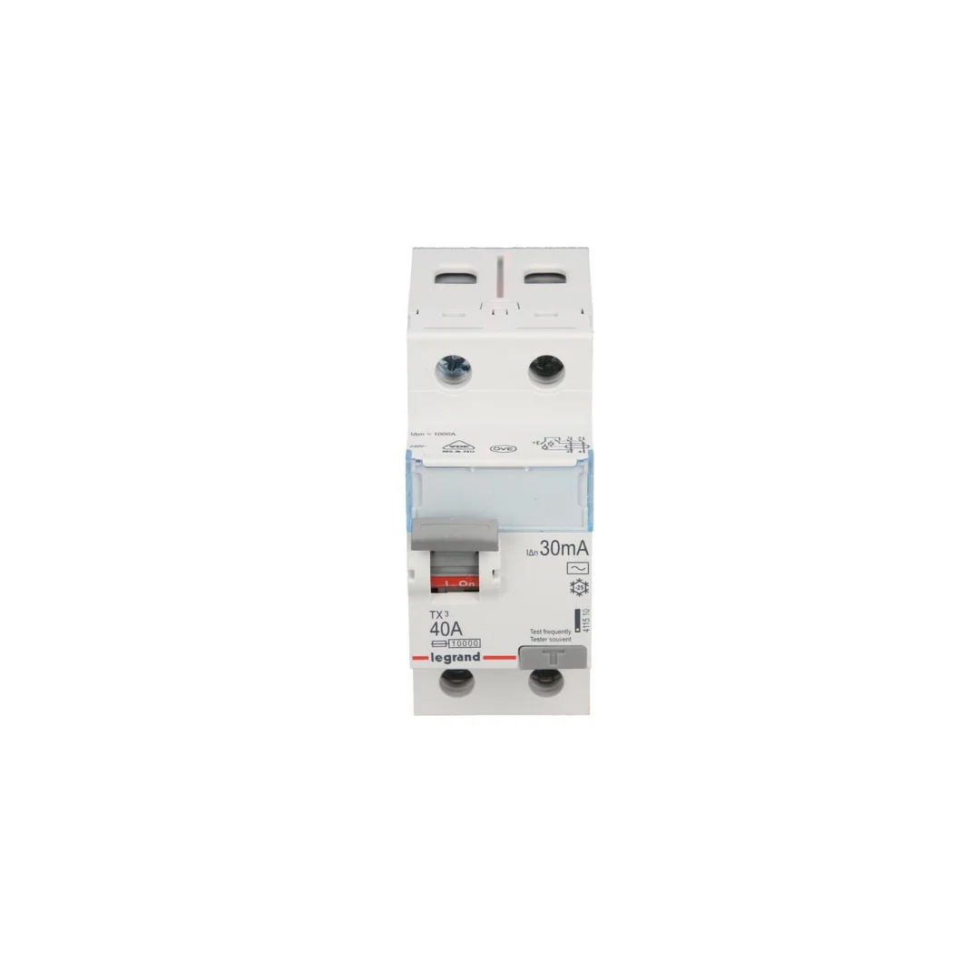 Wyłącznik różnicowoprądowy 2P 40A 0,03A typ AC P302 TX3 411510