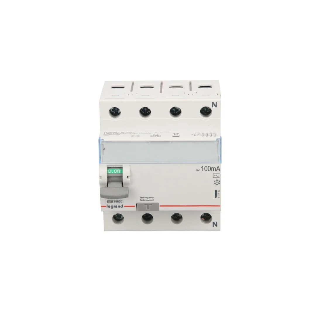 Wyłącznik różnicowoprądowy 4P 63A 0,1A typ AC P304 TX3 411719