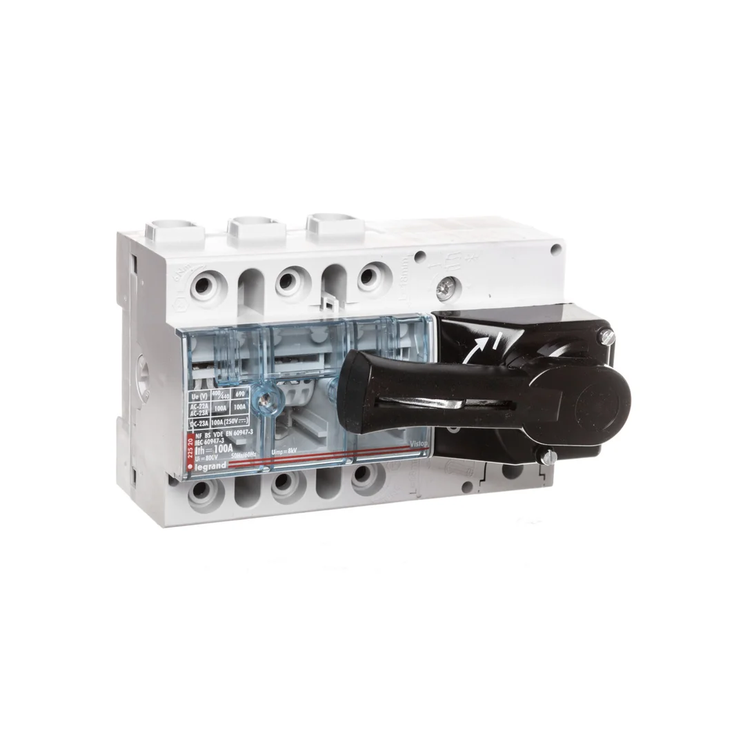 Rozłącznik izolacyjny 3P 100A VISTOP /napęd frontowy czarny/ 022520