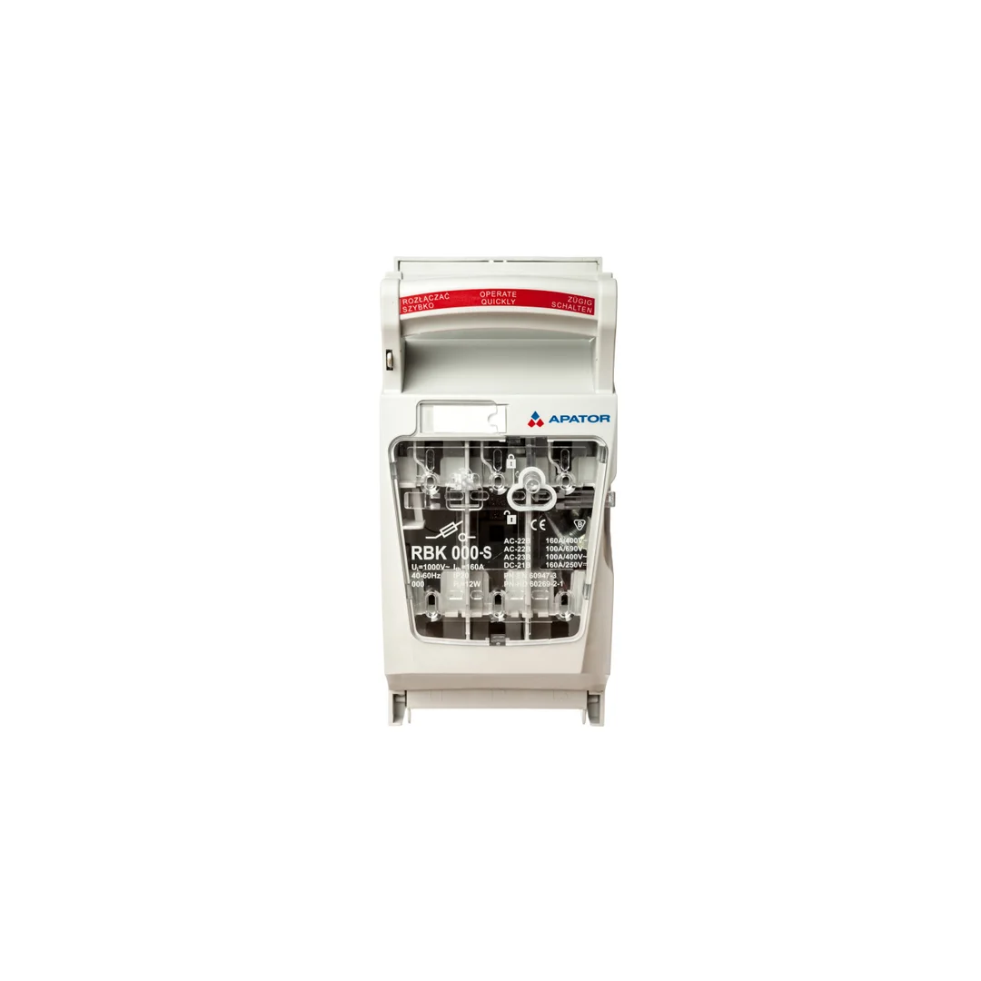 Rozłącznik izolacyjny bezpiecznikowy 160A RBK 000 pro-SG /zaciski mostkowe 1,5-35mm2/ 63-823234-011