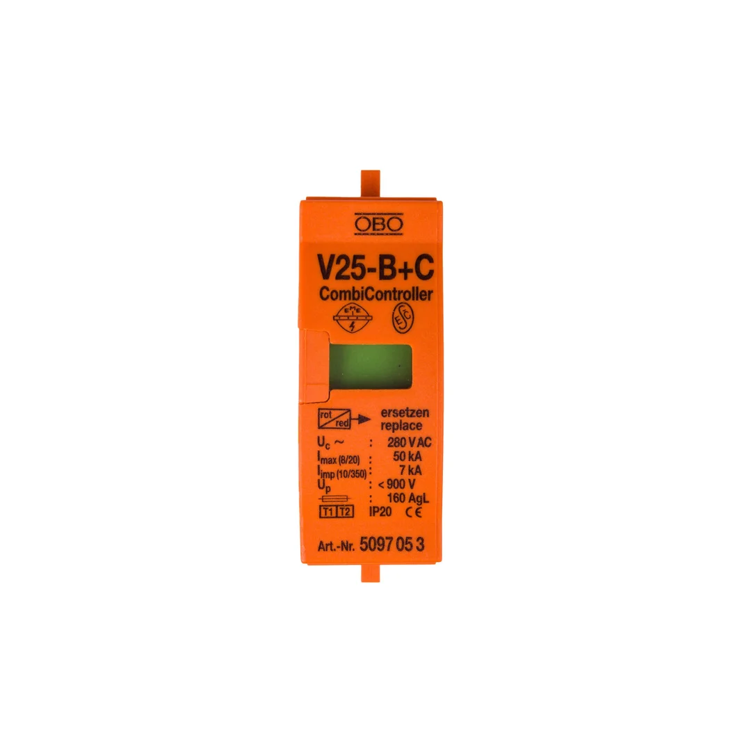 Wkładka ogranicznika przepięć Typ T1+T2 7kA V25-B+C Typ 1+2/0-280 5097053