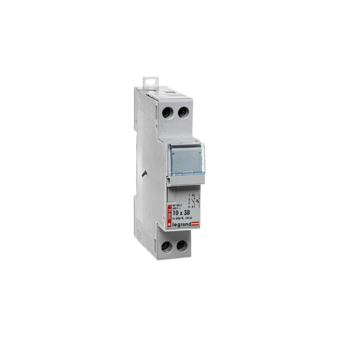 Rozłącznik bezpiecznikowy cylindryczny 1P+N 10x38mm RB318 005818